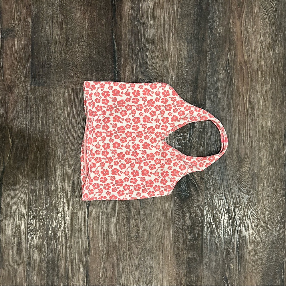 REVERSIBLE Floral Pink Halter Top